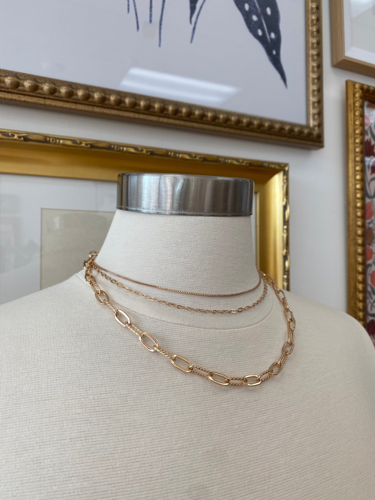 Multi-Chain Gold Necklace