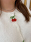 Cherry Beaded Cardigan