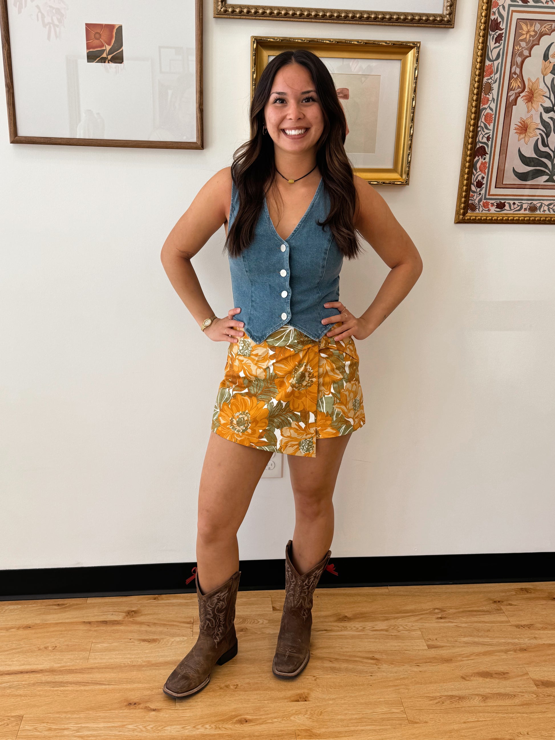Garden Floral Skort