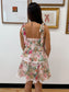 Tiered Floral Mini Dress