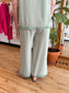 Sage Embroidered Linen Pants Bottoms