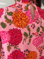 Vibrant Floral Short Sleeve Top Shirts & Tops