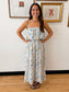 Blue Floral Jumpsuit Romper