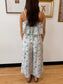 Blue Floral Jumpsuit Romper