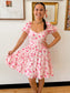 Pink Open Back Dress Dress
