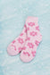 Pink Fuzzy Daisy Socks Socks