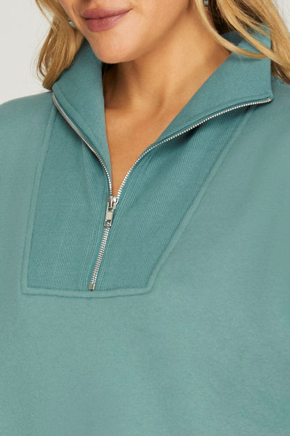 Dusty Blue Quarter Zip