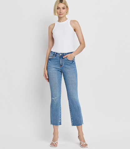 High Rise Straight Leg Jeans