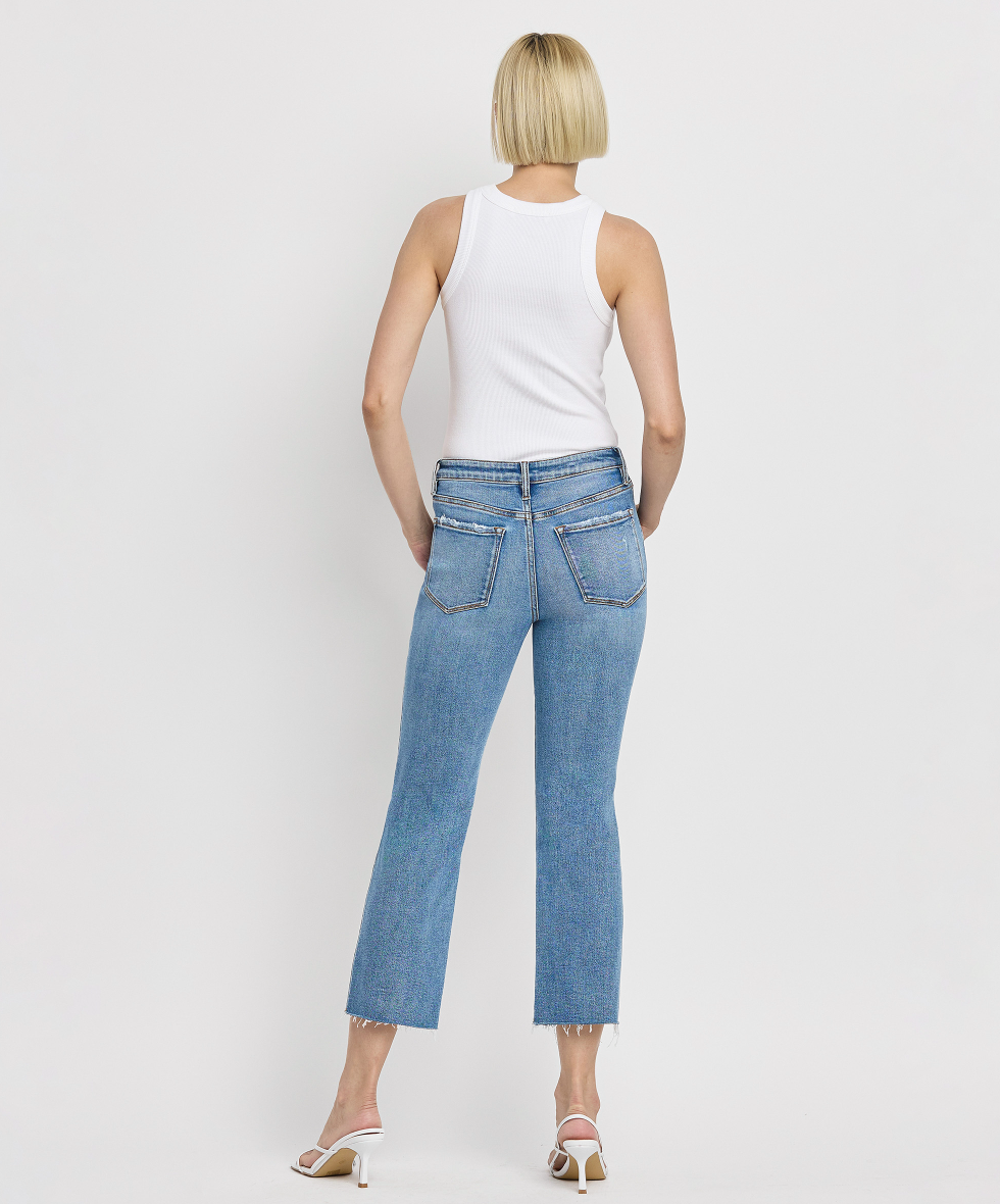 High Rise Straight Leg Jeans