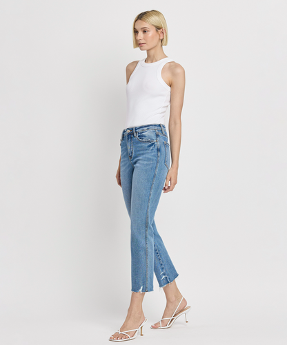 High Rise Straight Leg Jeans