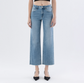 High Rise Ankle Slim Wide Jeans Jeans