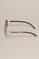 Faux Wood Frame Round Sunglasses