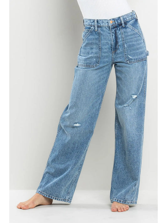 Utility Straight Leg Jeans