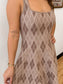 Argyle Tank Sweater Dress Dress