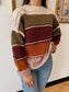 Autumn Stripe Knit Sweater Shirts & Tops