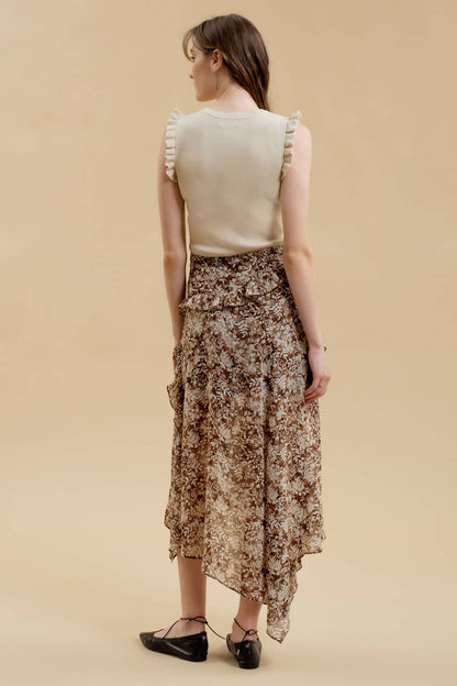 Floral Handkerchief Skirt