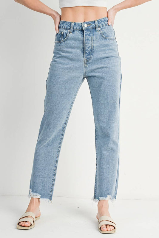 High Rise Straight Leg Jeans