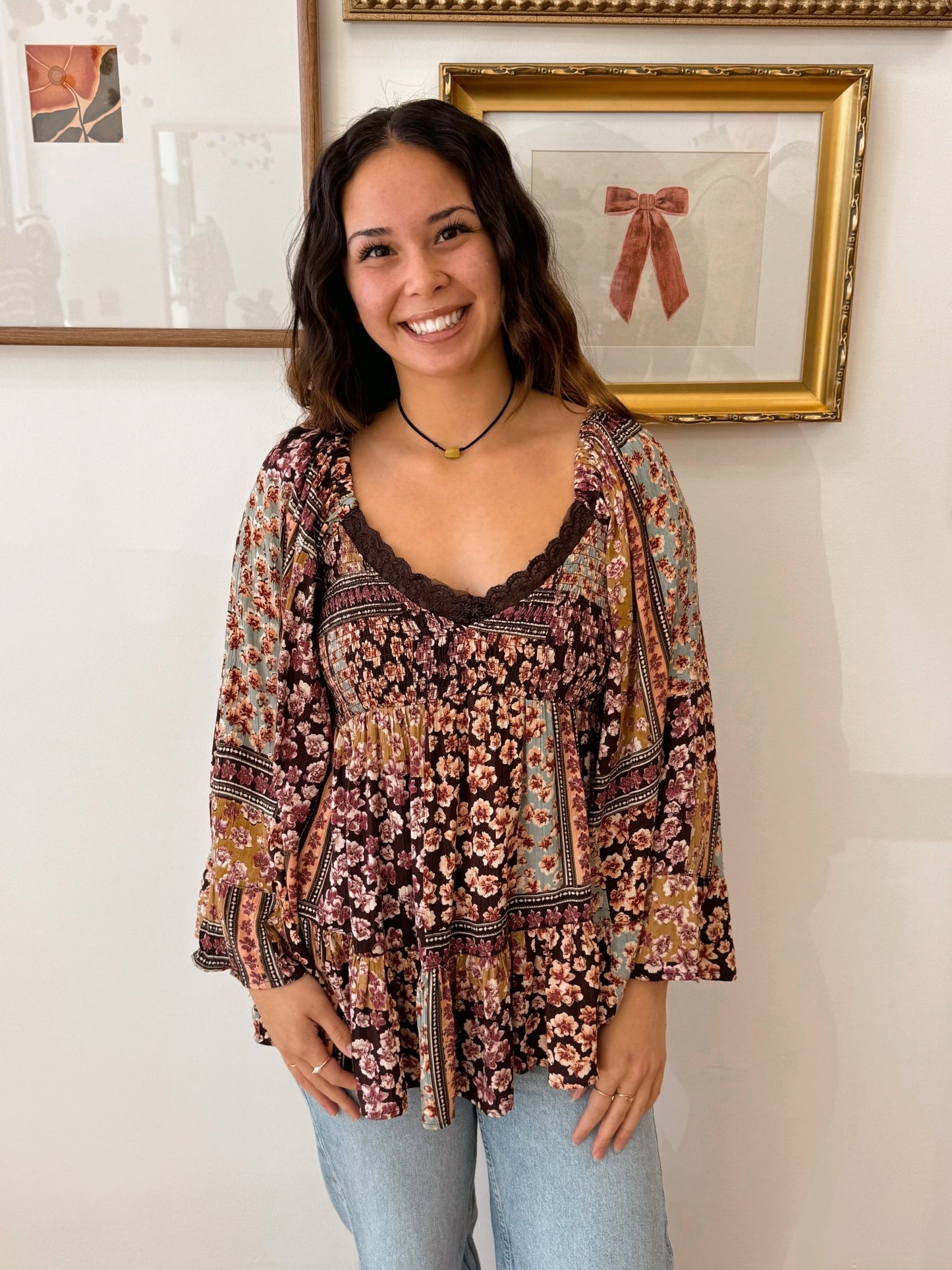 Bell Boho Long-sleeve Top Shirts & Tops