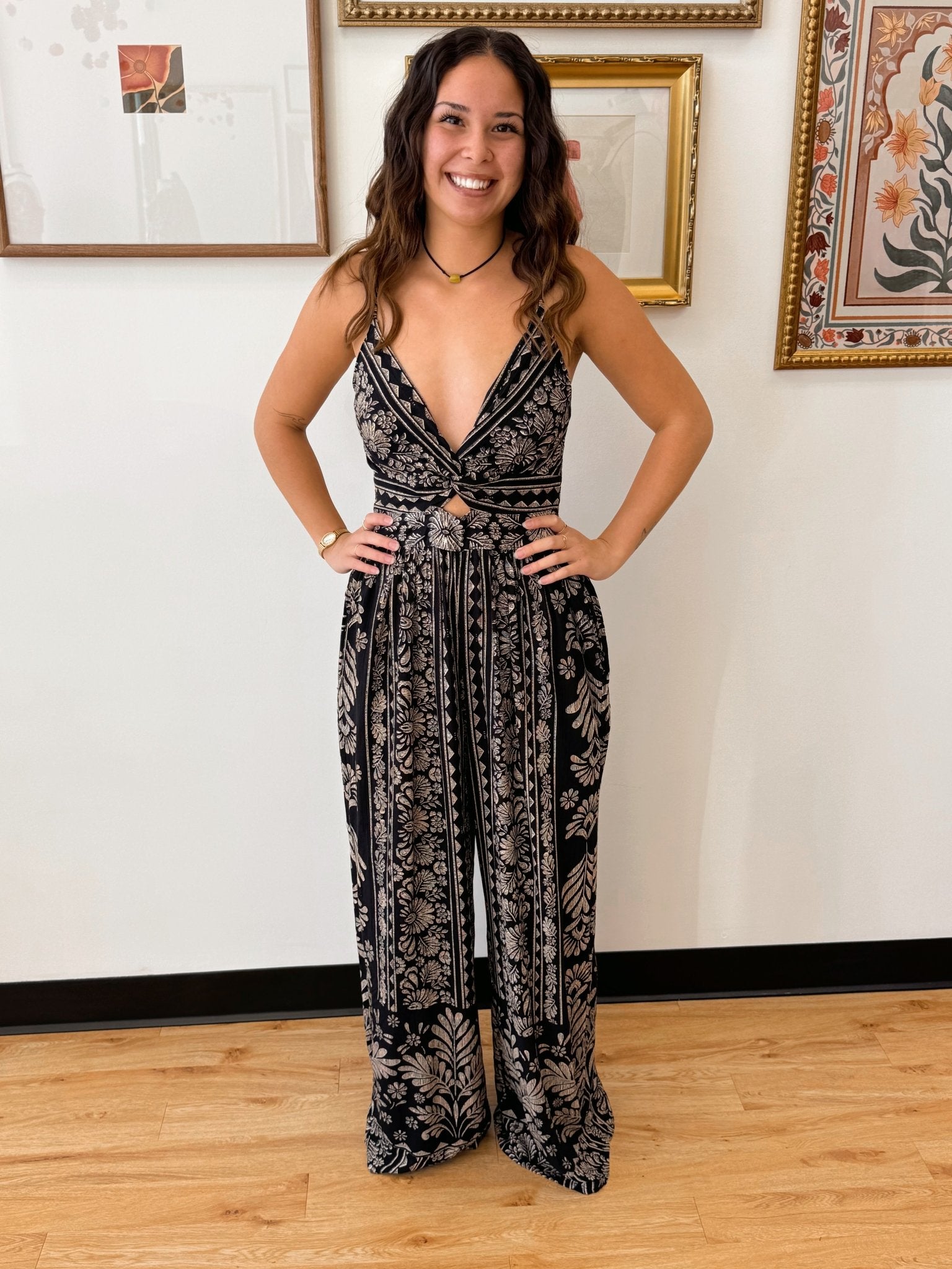 Black Boho Jumpsuit Jumpsuit