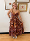 Boho Patchwork Tiered Maxi Dress Dress