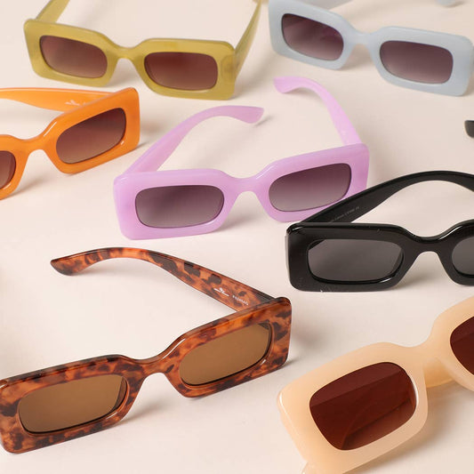 Bold Moves Rectangular Sunglasses Sunglasses