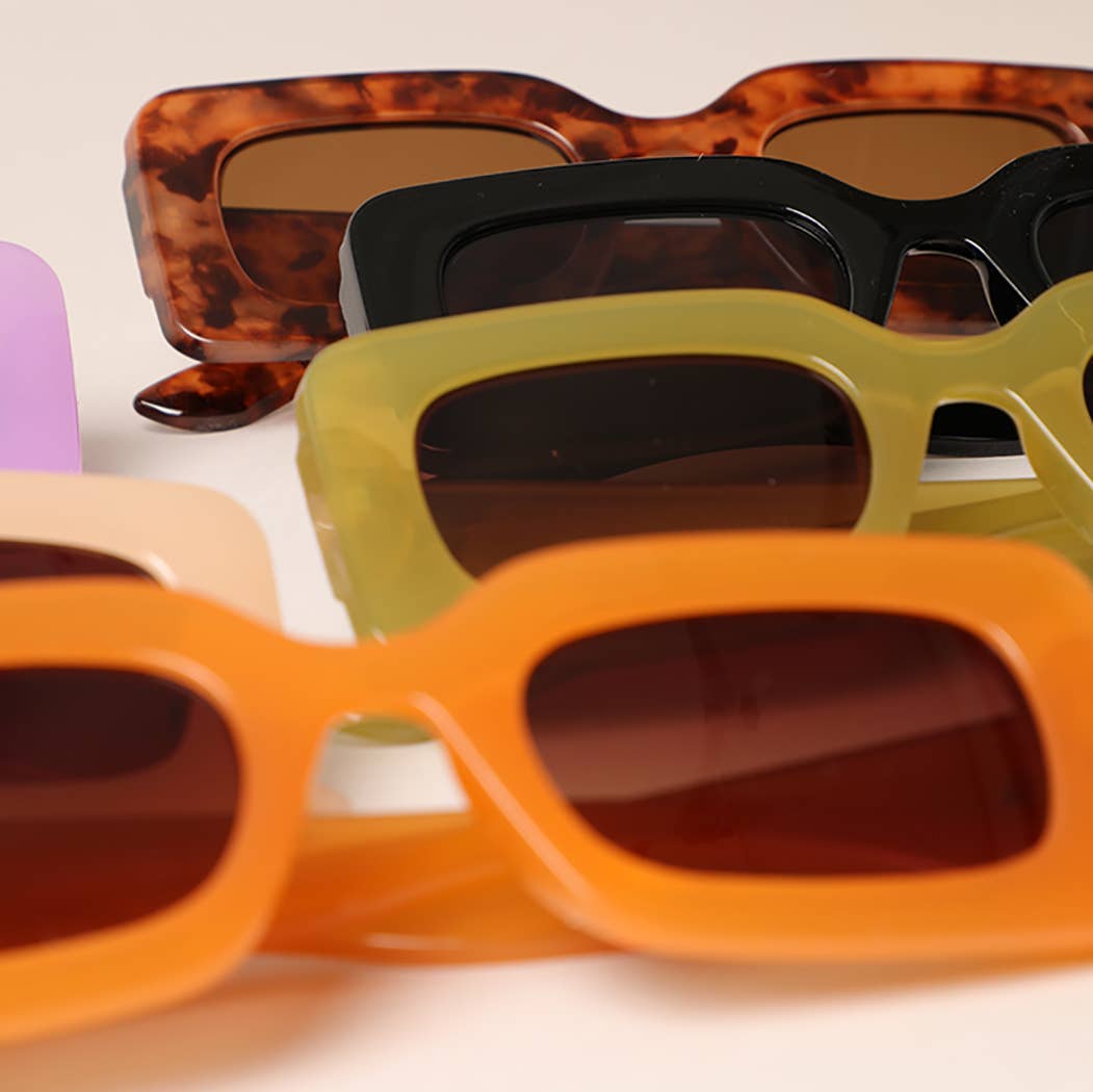 Bold Moves Rectangular Sunglasses Sunglasses