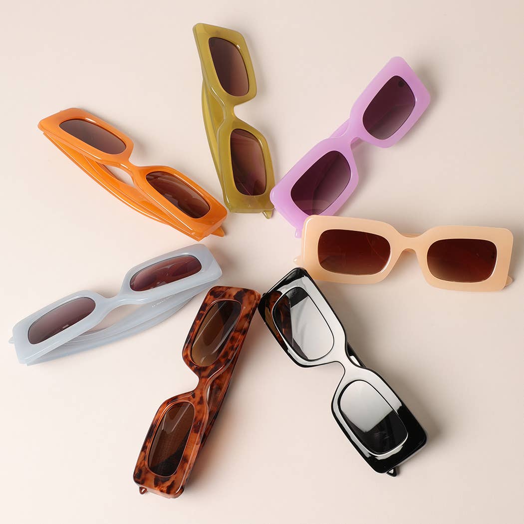 Bold Moves Rectangular Sunglasses Sunglasses