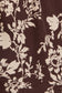 Brown Floral Long Sleeve Top