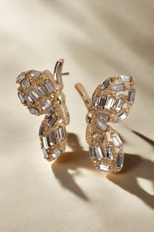 Butterfly Rhinestone Earrings