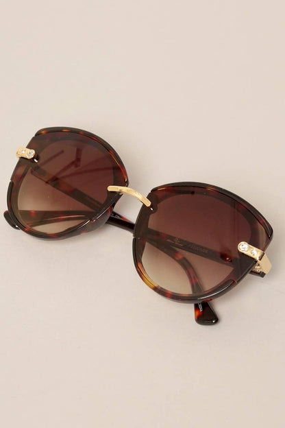 Rhinestone Detail Sunglasses