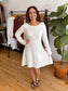 Cable Knit Flare Sweater Dress Dress