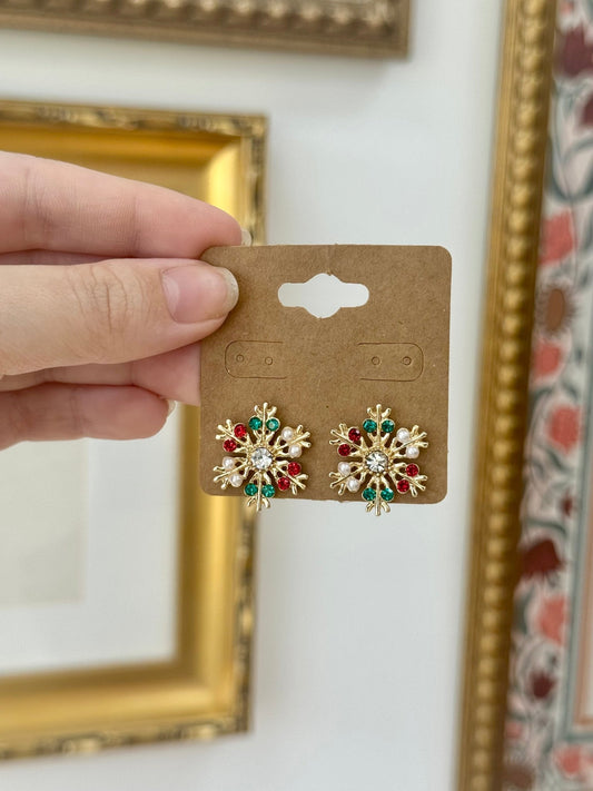 Christmas Snowflake Earrings Earrings