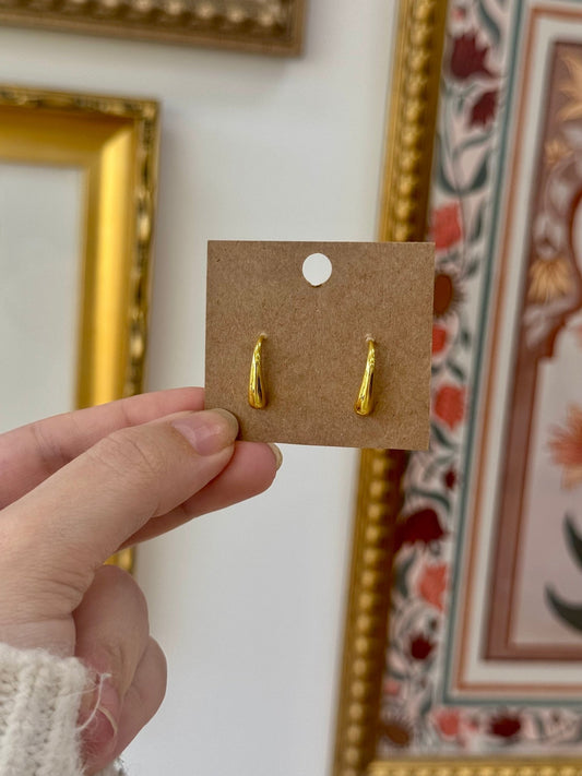 Chrome Drop Earrings Earrings