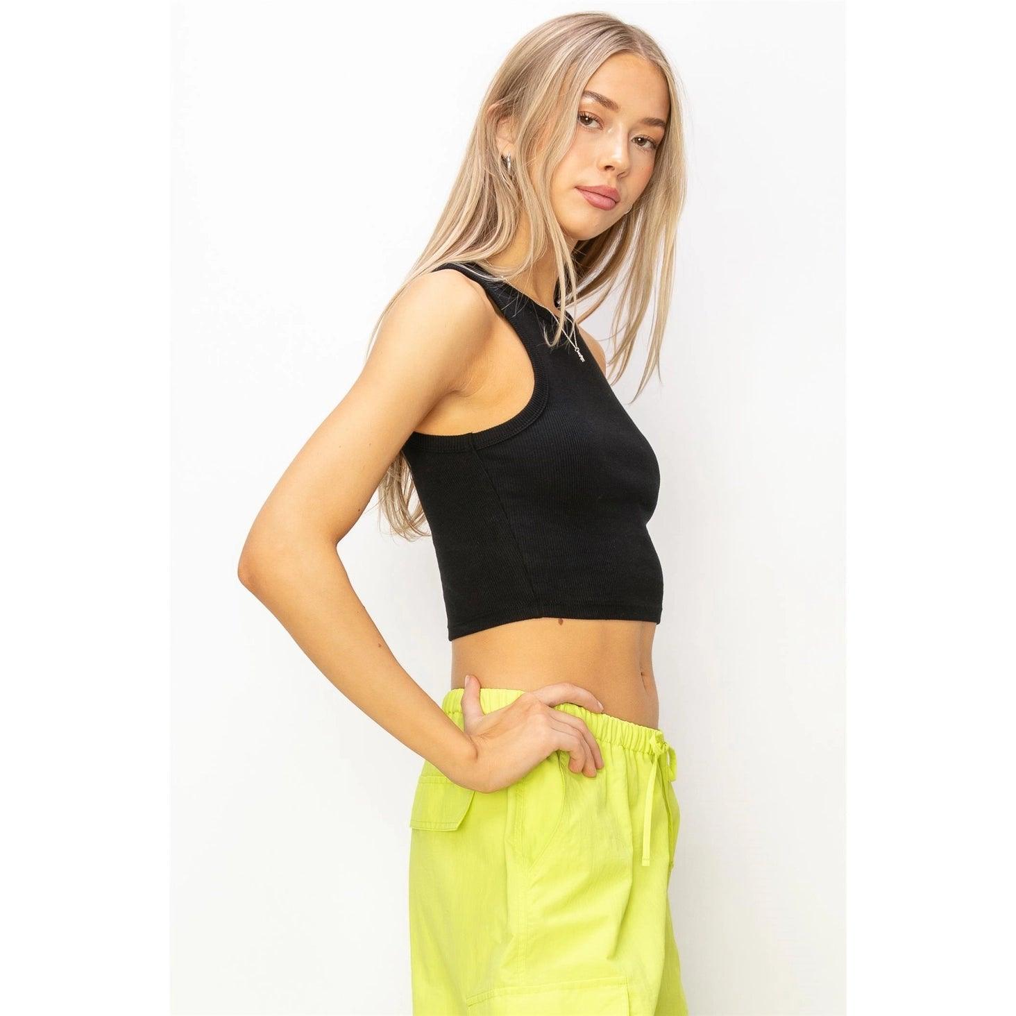 Cropped Ribbed Tank Top - Authenticity