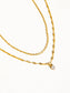 CZ Stone Stacked Necklace Necklaces