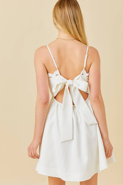 Squiggly Bow Back Dress