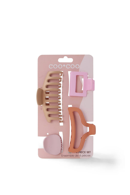 Desert Rose Hair Claw Set