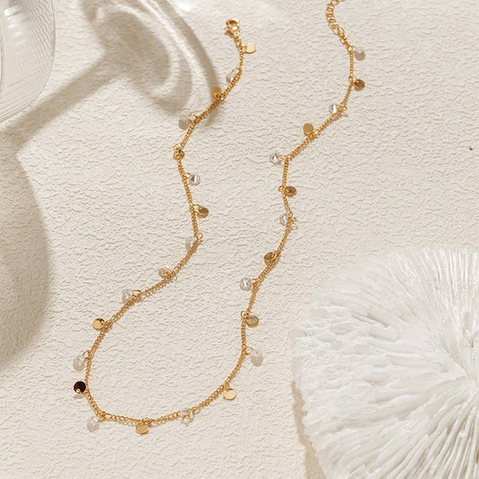 Diamonds & Gold Charm Necklace