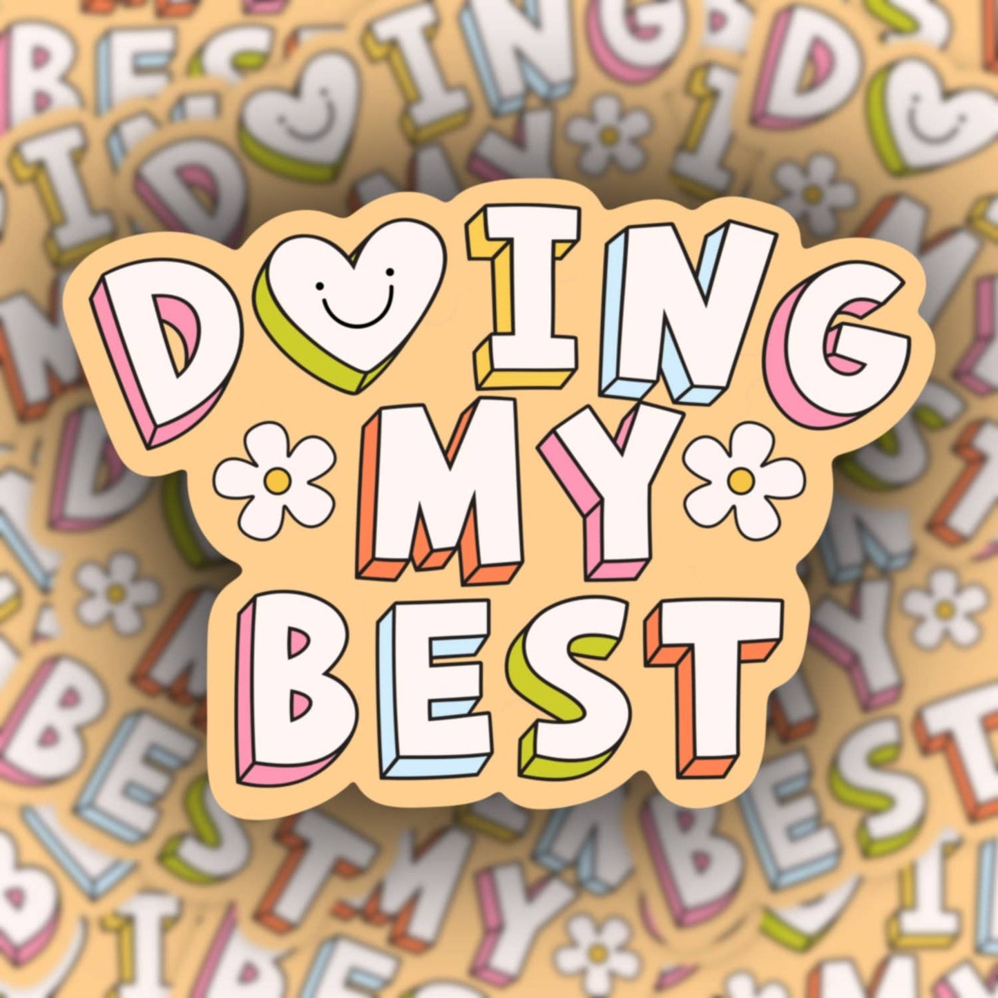 Doing my Best sticker Decorative Stickers