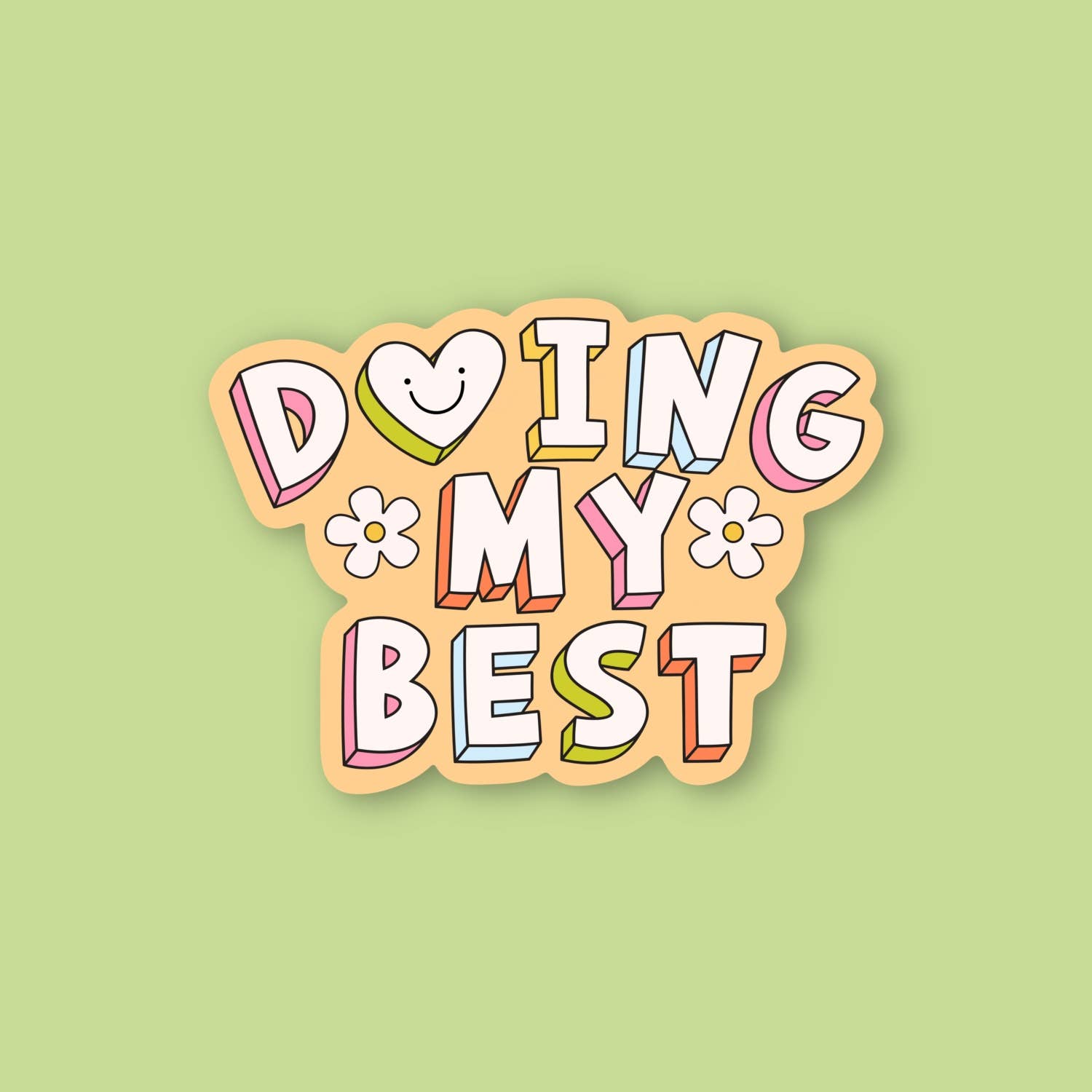 Doing my Best sticker Decorative Stickers