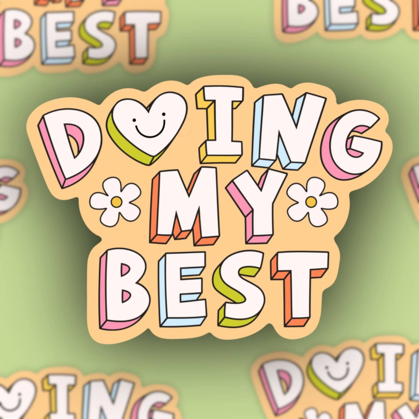 Doing my Best sticker Decorative Stickers