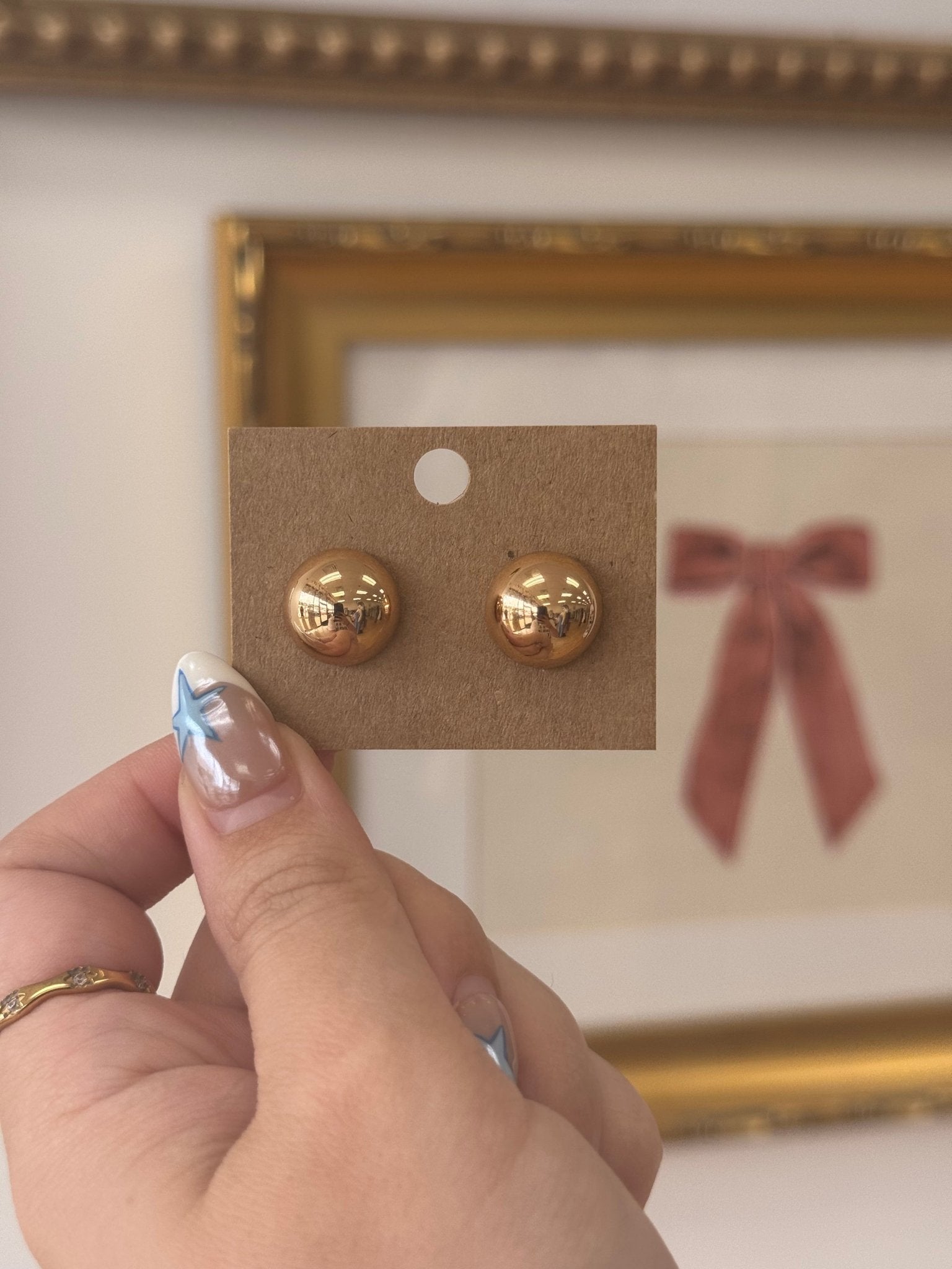 Dome Stud Earrings Earrings