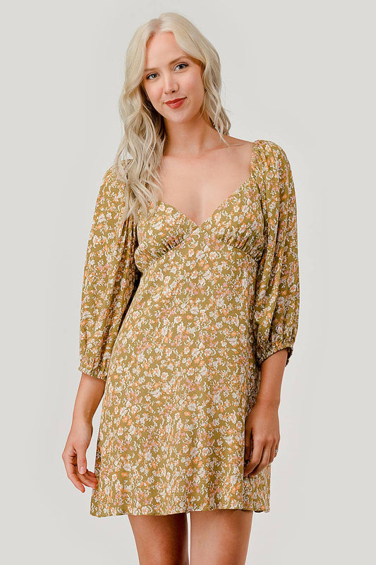 Floral Long Sleeve Dress