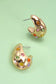 Multi-Stone Bubble Huggie Earrings