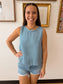 Easy Breezy Chambray Tank Shirts & Tops
