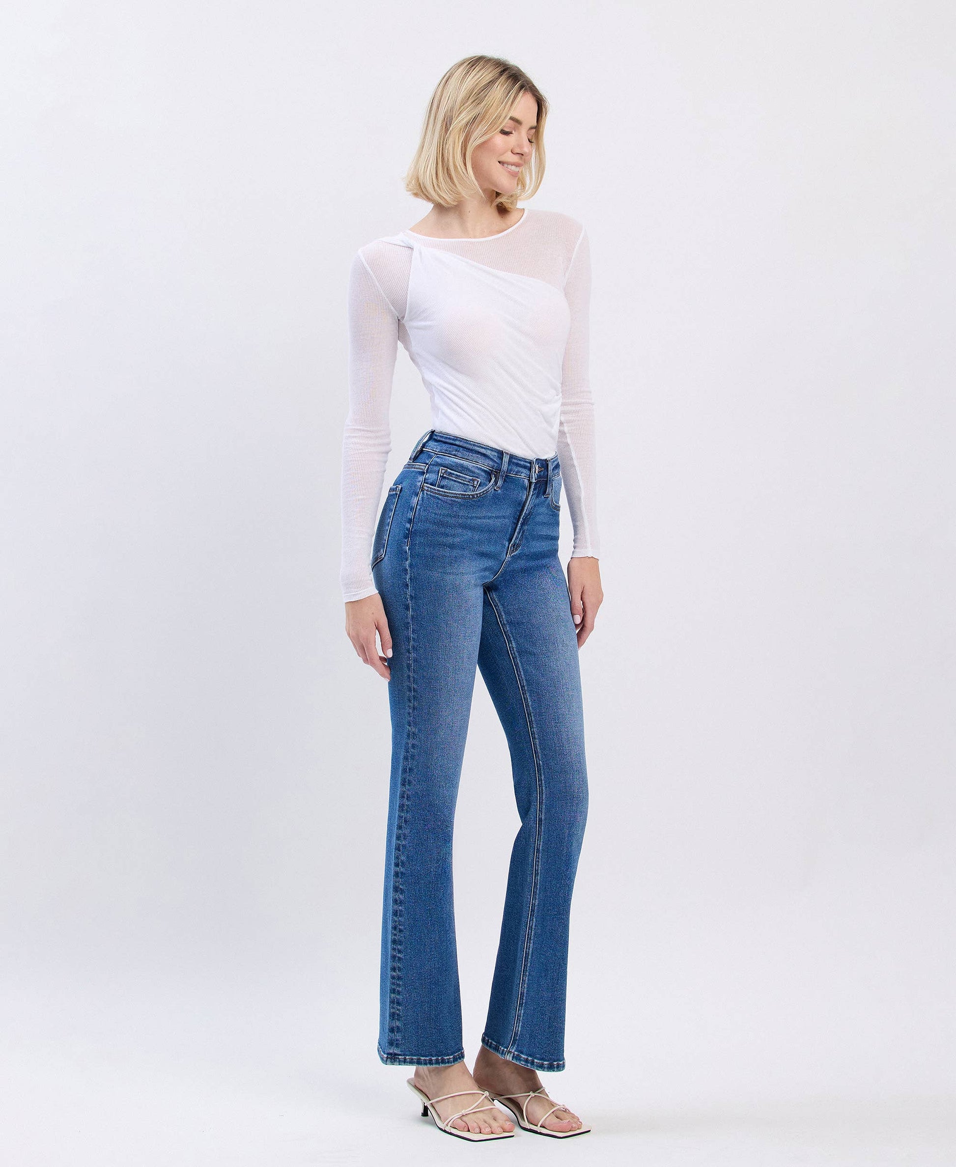 High Rise Bootcut Jeans