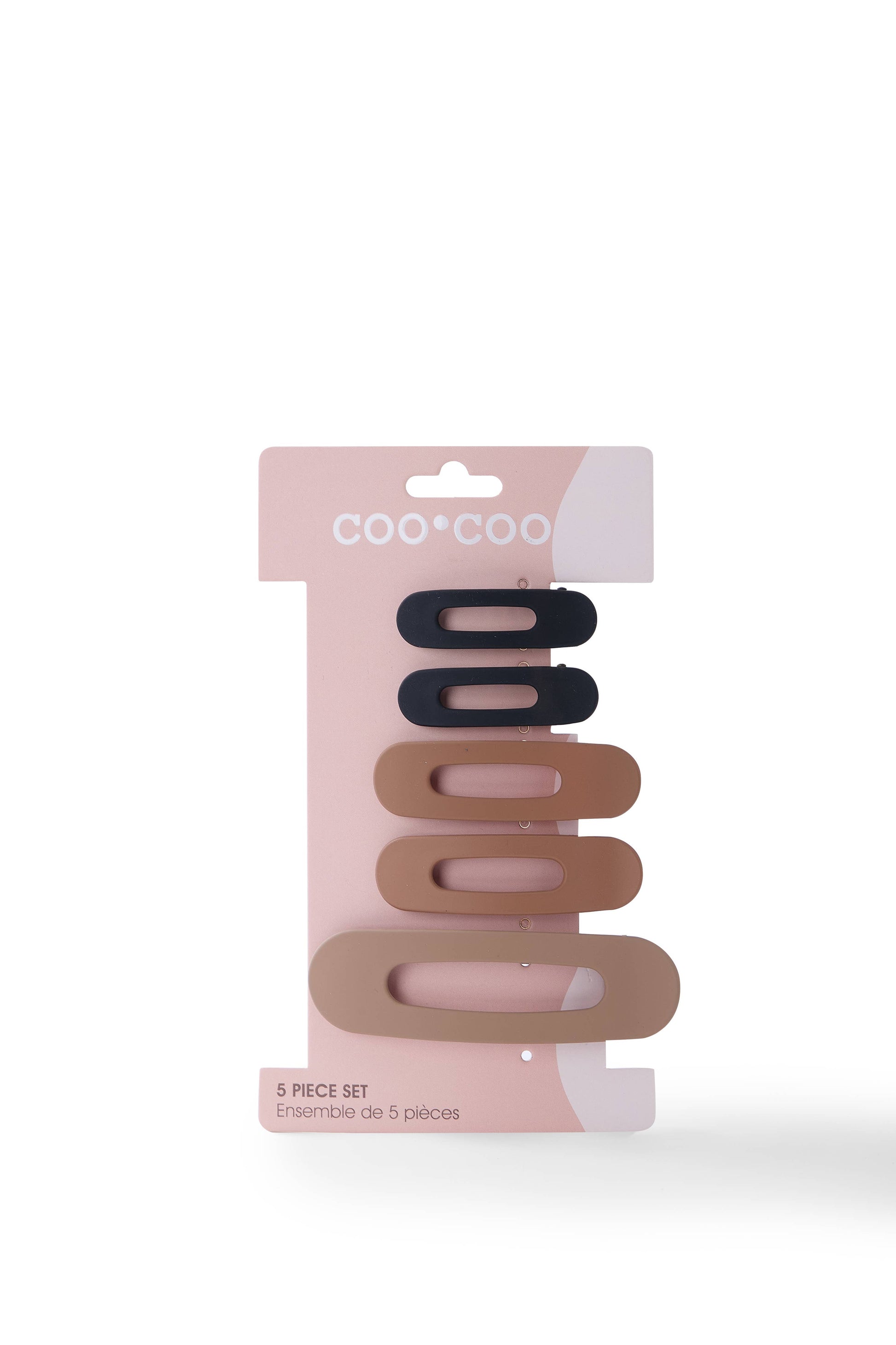 Neutral Jumbo Barrette Set