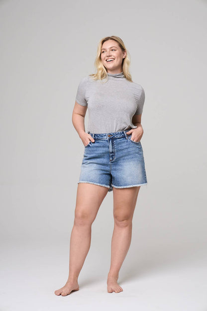 Plus Size Med Blue Shorts