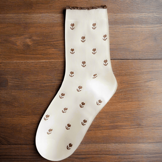 Floral Cotton Socks