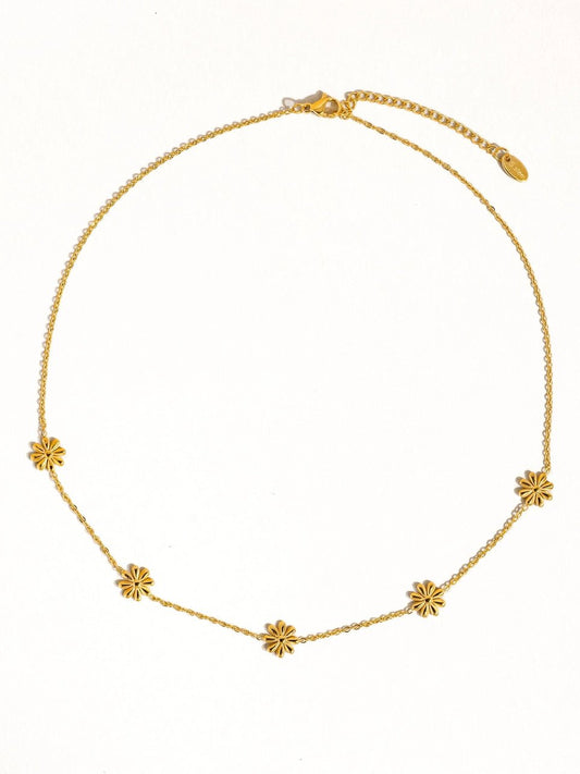 Gold Daisy Chain Necklace Necklaces